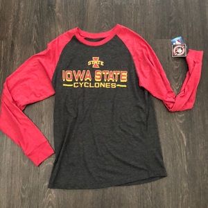iowa state long-sleeve baseball tee
